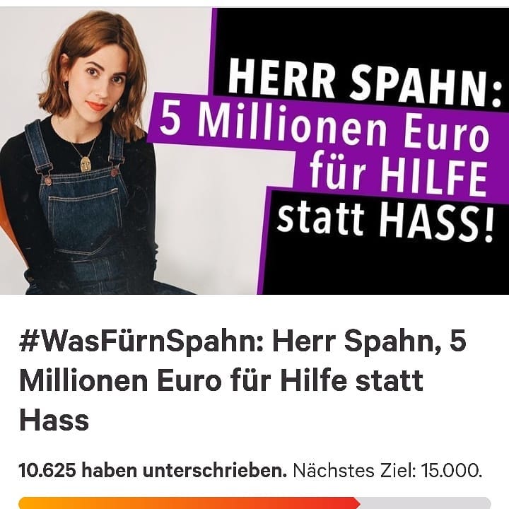 Ich bin überwältigt von euch! 10.000 (UPDATE: 35.000!!!) Unterzeichner*innen von gestern auf heute! DANKE. #wasfürnspahn / Link zur Petition in der Bio 🦁 Und noch ein dickes Danke an @changedotorg  @jensspahn @jensspahn @jensspahn #mybodymychoice