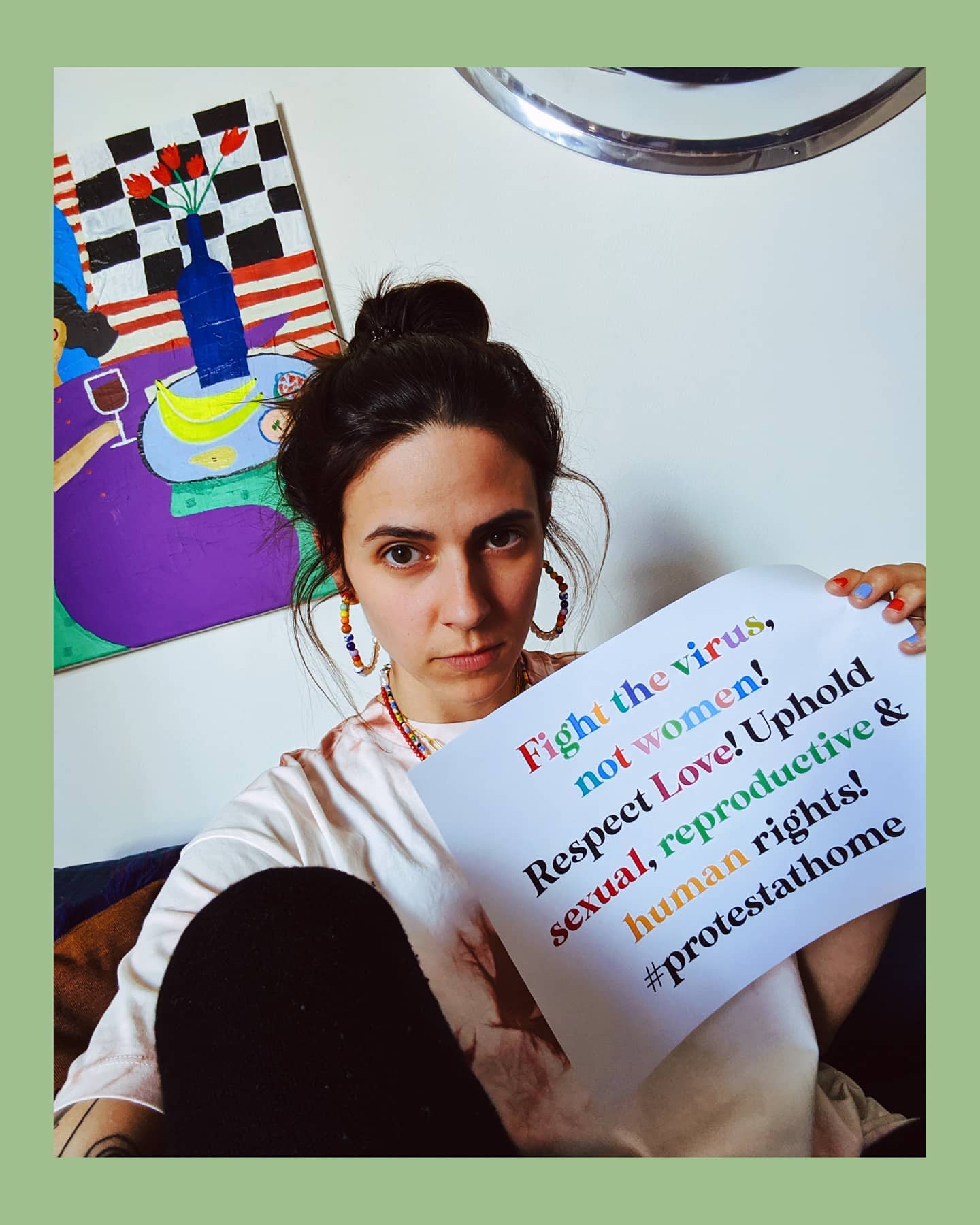 We stand in solidarity with polish protesters! Womxn's rights are human rights! LQBTIQ+ rights are human rights! We need to uphold sexual and reproductive rights during Covid-19 - Poland, drop the bills! Wait, what? During a global pandemic Poland’s parliament is about to debate two abusive bills that seek to ban access to abortion and criminalize sexuality education while equating homosexuality with paedophilia. No words needed. Their reproductive and sexual rights ARE already massively limited. THIS is freakin murder. Wake up, it's 20fucking20! / FIGHT THE VIRUS, NOT HUMAN RIGHTS #protestathome #prochoice #abortionrights #LOVEWINS #loveislove #notoabortionban