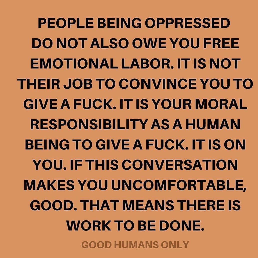 Un-Learning, Learning and Listening. F.e. to: @ffabae @hihadnet @tupoka.o @aminatabelli @black_is_excellence @valeriemevegue @mireillecharper @rachel.cargle @elizabeth.okunrobo @aminajmina @tesfu_tarik @alice_haruko @sassy_latte @rosa_mag @heartxwork_ @janayathefuture @nikeatathompson @body_mary @beautifulcoloursgermany ️ (Picture via @goodhumansonly)