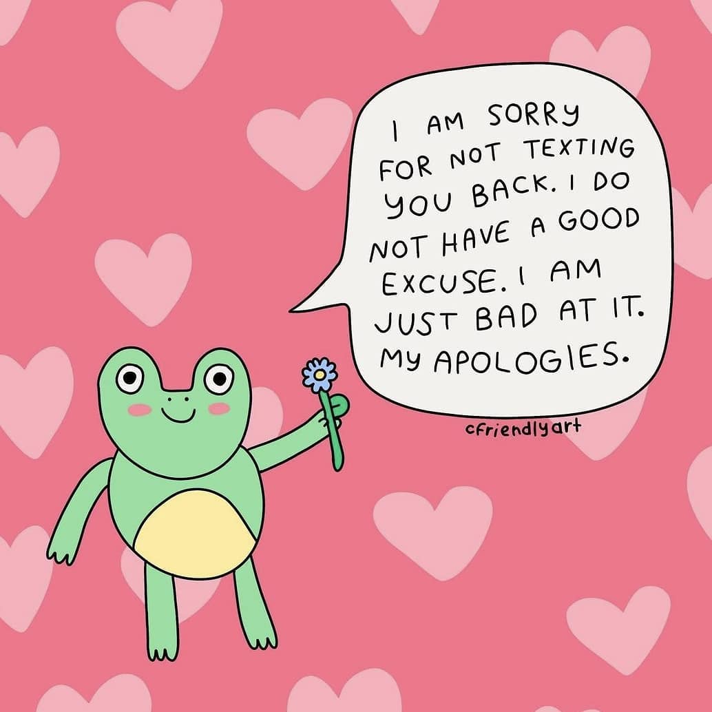 Always sorry  (by @cfriendlyart)