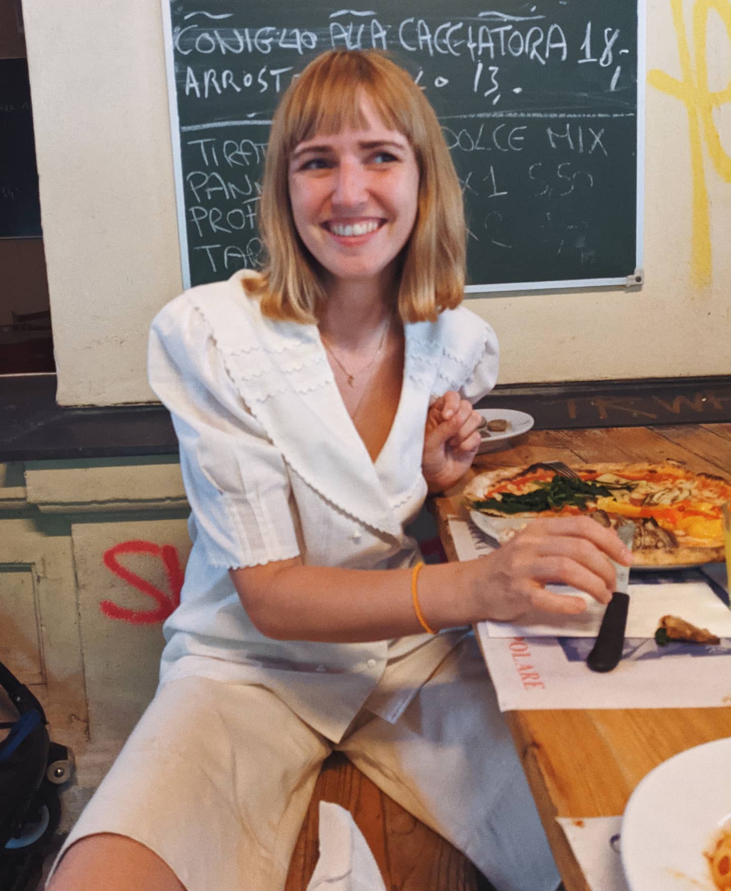 Ich, wie ich versuche, den Italienurlaub daheim noch etwas zu verlängern ️